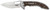 CRKT Fossil Full-Size Folding Pocket Knife 3.96" 8Cr13MoV Satin Drop Point Blade Brown G10 Stainless Steel Handle Clip