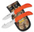 Outdoor Edge WR1C WildPair 2.50"/4" Fixed Gut Hook/Caper Plain/Gut Hook 420J2 Stainless Steel Blade TPR Blaze Orange Handle