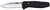 SOG Flare 3.50" Folding Plain Clip Point Satin Polished Blade Slim Black GRN Handle SAT Opening Reversible Pocket Clip