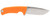 SOG Tellus FX 4.20" Plain Stonewashed Cryo 440C Clip Point Blade Blaze Orange GRN Handle Fixed Blade with UMS Sheath