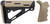 Hogue OverMolded AR-15/M16 Stock Flat Dark Earth Rubber with Finger Grooved Grip Mil-Spec Tube Not Included