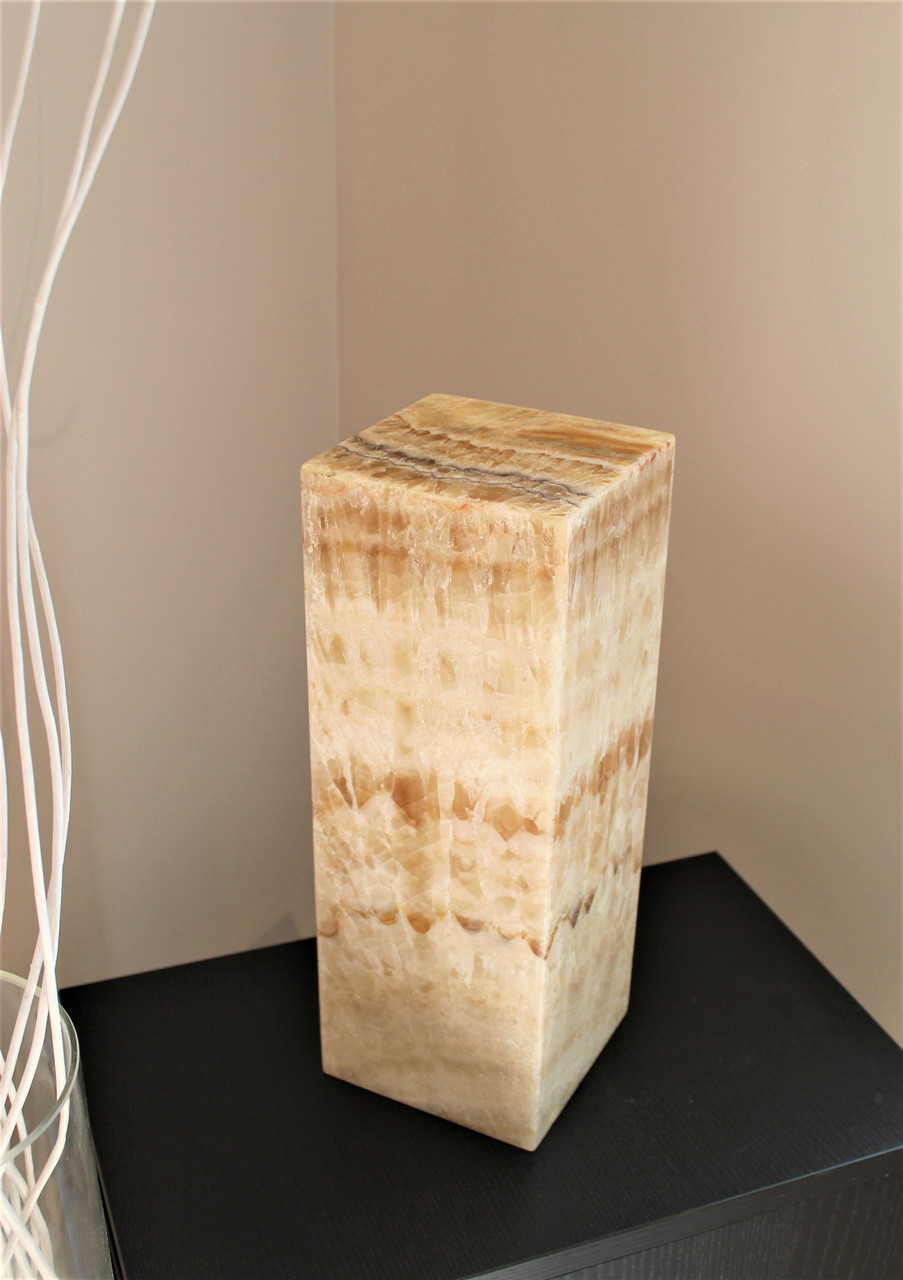 Alabaster Natural Stone Mini Table Lamp in Brown Caramel with Choice of  Shade - Royal Designs, Inc.