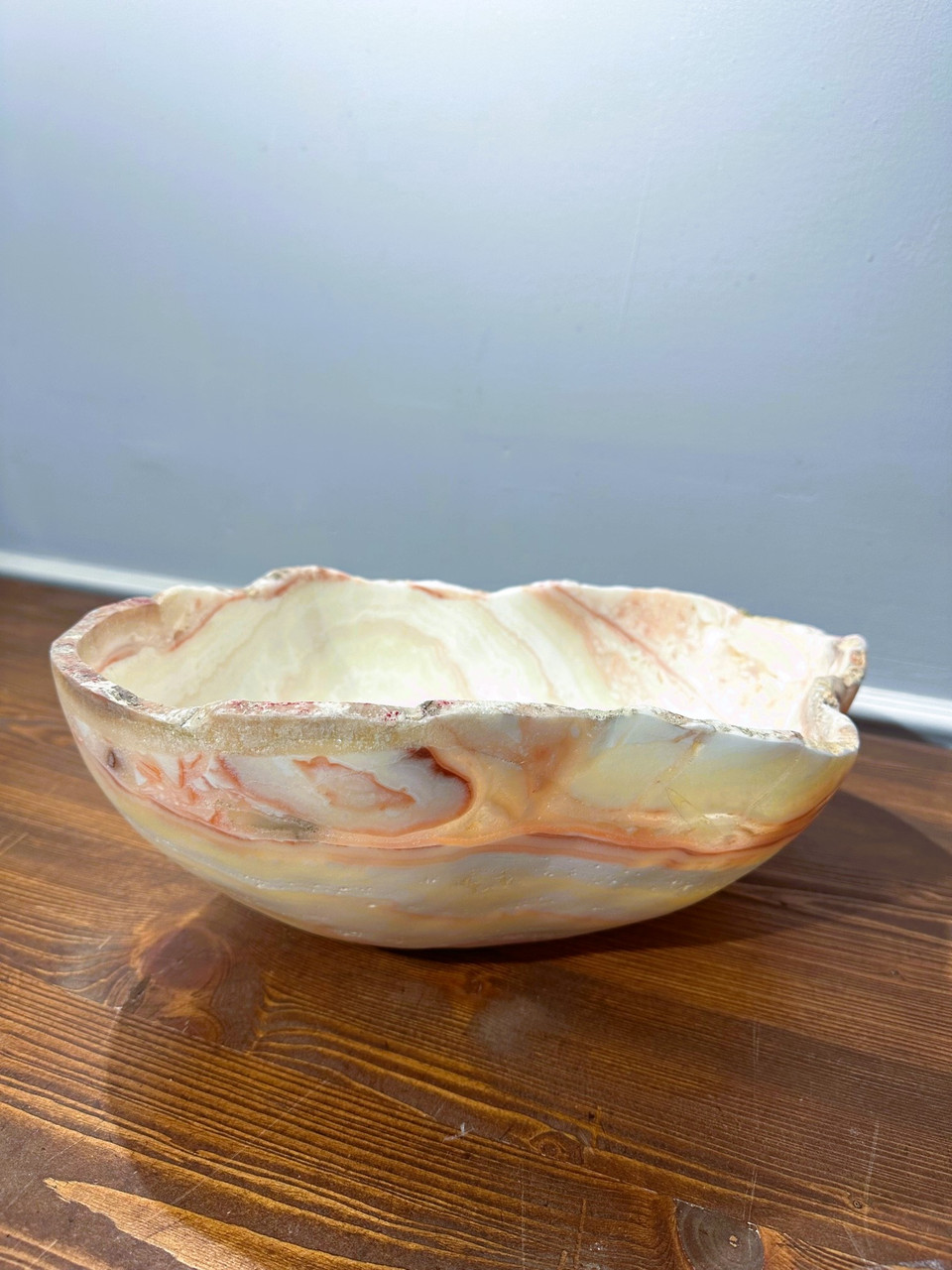 Classic 8-inches Fossil Stone Decorative Bowl