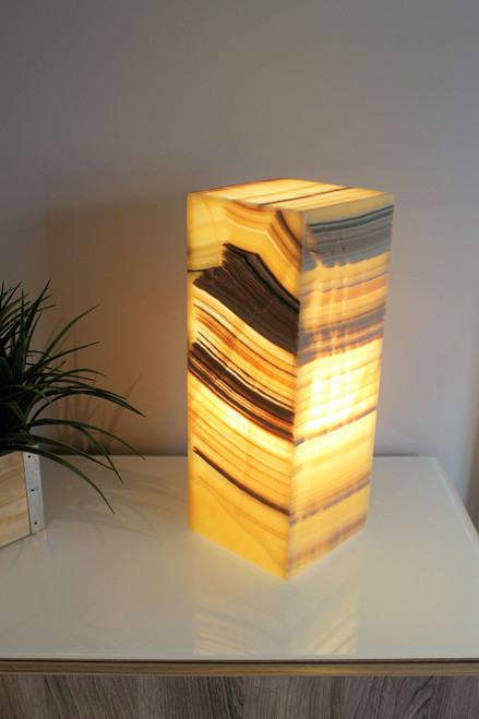 Golden Brown-Copper Onyx table lamp - 14"&16" Golden Brown-Copper Onyx table lamp - 14"&16"