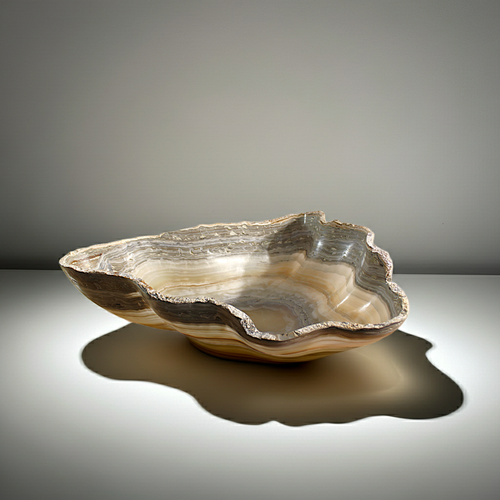 Luxury Natural Gray Onyx Decorative Bowl – Handcrafted Stone Centerpiece for Modern and Elegant Home Décor Luxury Natural Gray Onyx Decorative Bowl – Handcrafted Stone Centerpiece for Modern and Elegant Home Décor