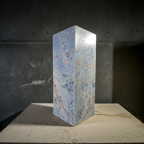 Blue Onyx Desk Lamp: Exclusive Ocean Tone, Artisan Crafted