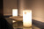 White Onyx Table Lamp - Distinctive Veins and Translucent Stone