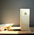 White square desk lamp - A 16 " bright, elegant column