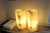 Honey Onyx desk lamp with intense veins, 16" - A natural glaring pillar