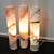 Elegant, slim Rose Onyx desk lamp - Rare, exclusive stone
