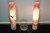 Elegant, slim Rose Onyx desk lamp - Rare, exclusive stone