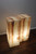 White Onyx table lamp, 16" - Elegance of golden natural veins