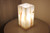 Elegant White Onyx Desk Lamp with a Hint of Golden Natural Veins, 12"