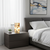 Onyx Table Lamp with Abstract, Cloudy Pattern in Golden Brown Tones, 16"