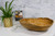 Classic Brown Onyx Decorative Bowl - Hand-carved Natural Stone Centerpiece, 17"