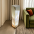 Floor Lamp Pedestal in Soft Green Onyx, 36 " - Mesmerizing