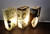 Rectangular Green Onyx table lamp, 14" - Stunning colors