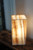 Natural striped Cream Onyx table lamp, 12" - A true jewel