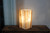 Natural striped Cream Onyx table lamp, 12" - A true jewel