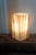 Natural striped Cream Onyx table lamp, 12" - A true jewel