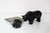Black Marble Bear Sculpture