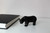 Black Marble Bear Sculpture