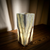 Green Onyx Table Lamp with Natural Parallel Veins – 6" x 16" | Handcrafted Stone Lighting
