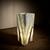 Green Onyx Table Lamp with Natural Parallel Veins – 6" x 16" | Handcrafted Stone Lighting