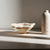 Handcrafted White Onyx Bowl: Luxury Stone Centerpiece with Organic Edge