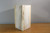 White Onyx Table Lamp with Golden-Brown Natural Veins – 6" x 12" Handcrafted Stone Light