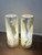 White Onyx Table Lamp - Cylindrical Natural Stone Accent Light, 12"