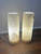 White Onyx Table Lamp - Cylindrical Natural Stone Accent Light, 12"