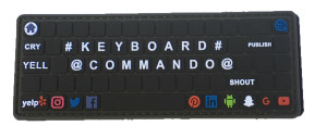 KeyBoard Commando PVC Patch KeyBoard Commando PVC Patch
