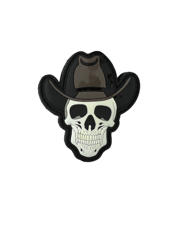 Deadly Cowboy Glow in the Dark PVC 2.5"T Patch with Hook and Loop