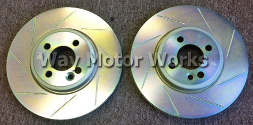 Brembo Slotted John Cooper Works Brake Rotors R53 R52 - Way Motor Brembo Slotted John Cooper Works Brake Rotors R53 R52 - Way Motor