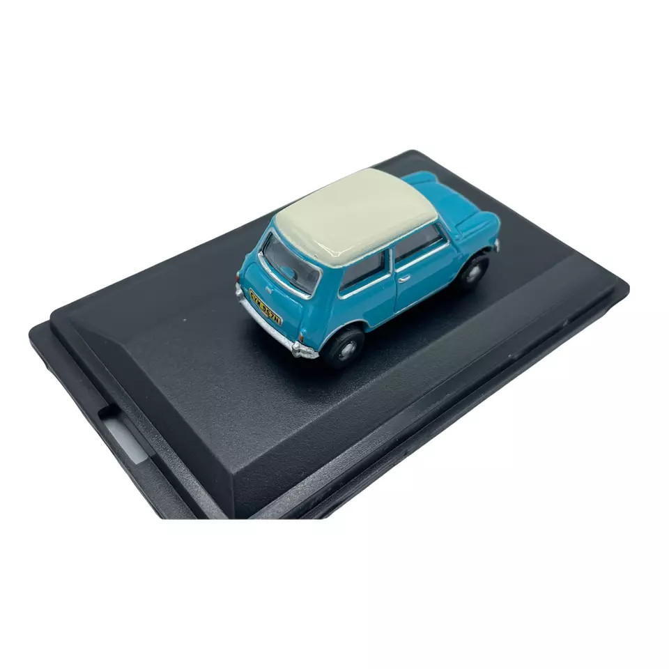 Surf Blue Classic Mini Cooper Diecast Model 1:76 - Way Motor Works