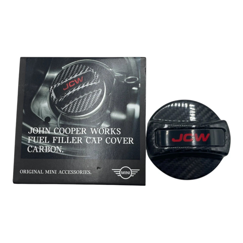 Genuine MINI JCW John Cooper Works Carbon Fiber Fuel Gas Cap Cover