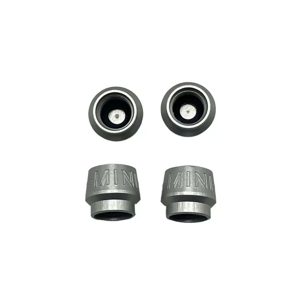 4x Silver Aluminum Metal Wheel / Tire Valve Stem Car-Truck Air Caps