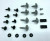 51112311958 R53 MINI Cooper S front bumper bolt screw hardware set