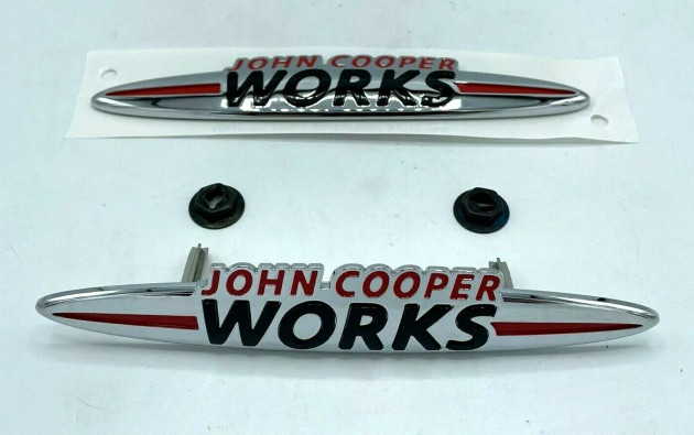 MINI John Cooper Works Front and Rear Badge Set R55 R56 R57 R58