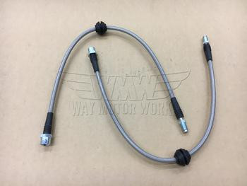 R53 to R56 Front Brake caliper conversion stainless brake lines