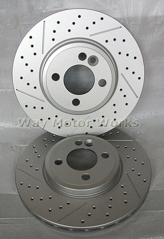 WMW Drilled/Slotted John Cooper Works Brake Rotors R53 R52 - Way