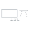 MORITA 9x9 SEN Dining Table