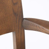 SHIRAKAWA Rapt Swivel Armchair with Wooden Seat