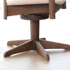 SHIRAKAWA Rapt Swivel Armchair with Upholstered Seat