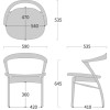 SHIRAKAWA SAISHO Aito Armchair with Wooden Seat