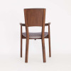 SHIRAKAWA LEVY Armchair with Upholstered Seat