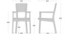 SHIRAKAWA LEVY Armchair with Upholstered Seat