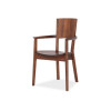 SHIRAKAWA LEVY Armchair with Wooden Seat 
