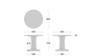 SHIRAKAWA MARC Round Dining Table 